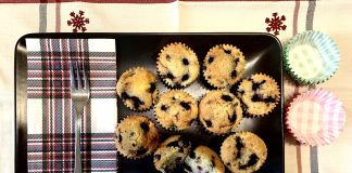 Áfonyás muffin recept
