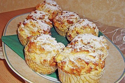 Túrós almás muffin