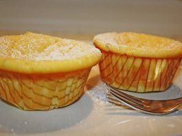 Túrós vaníliás muffin